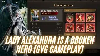 Watcher of Realms Lady Alexandra is BROKEN hero! Test VS First Owner Of Lady Alexandra!