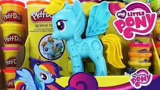Play Doh My Little Pony Rainbow Dash Style Salon Peinados de colores PlayDough Salon Branché |