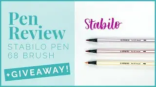 Stabilo Pen 68 Brush & GIVEAWAY (closed) | Lettering Pen Review