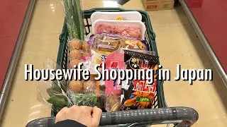 a month of grocery shopping and window shopping of a housewife who lives in japan