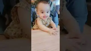 Ghaniah's excitement for eating burger #outing #baby #love #shorts #status