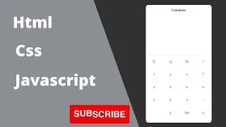Create a simple calculator using HTML, CSS, JavaScript || || Web Creator