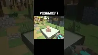 Melting Minecraft Villager In Vat Of Acid LISTEN TO THE SIZZLE 😂 #shorts #minecraft