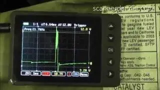Finding a misfire using AESwave’s uScope - weak ignition coil