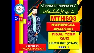 Mth603 Final Term Quiz solution 2024 by taleemi markaz part 1