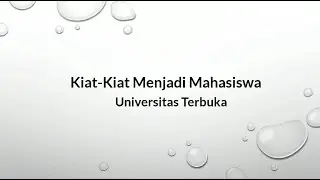 Kiat Menjadi Mahasiswa Universitas Terbuka