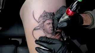 David Statue Tattoo | Time Lapse | Real Time