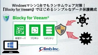 Windowsマシン1台でもランサムウェア対策！『Blocky for Veeam』ではじめるシンプルなデータ保護構成