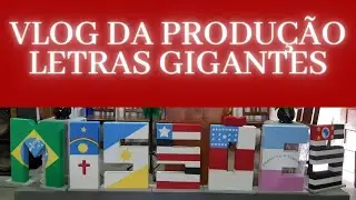 LETRAS GIGANTES  EM E.V.A / COMO FIZ O NOME MISSÕES/ VLOG PRODUÇÃO