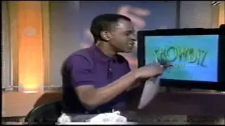 Andy Peters burns his lips on a plasma screen