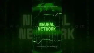 NEURAL NETWORK   Retro CRT green screen glitch text animation