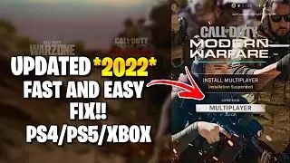 Modern Warfare Installation Suspended NEW FIX 2025! | PS4/PS5/XBOX