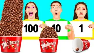 100 Слоев еды Челлендж | Сумасшедший челлендж от HAHANOM Challenge