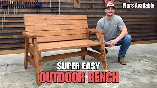 DIY Outdoor Bench for Under $50 | Easy 2x4 Project!