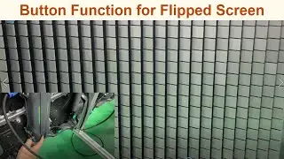 Button function description for led flipped screen display for shopping mall center lighting