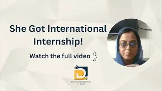 🚀 From Student to International Intern! | Success Story | DMBE #googleadscourse #googleadstraining
