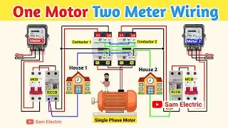 2 Meter 1 Motor Connection l Single Phase Submersible Motor 2 Way Wiring l Sam Electric 