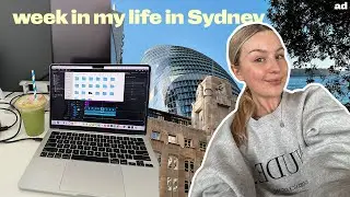 SETTLING INTO SYDNEY | trying *again* to get into a healthy routine 🥑🥦 food shop, work & painting ad