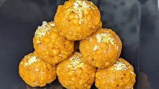 Instant Boondi Ladoo recipe from readymade boondi | बिना बूंदी तले हलवाई स्टाइल मोतीचूर लड्डू