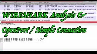 Wireshark Análise básica e filtros, abertura de porta e conexão estabelecida
