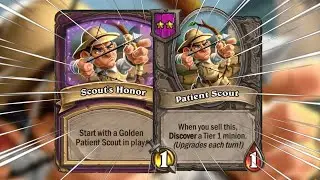 PATIENT SCOUTS DECIDES THE GAME?! | Hearthstone Battlegrounds