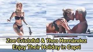Zoe Cristofoli & Theo Hernández Enjoy Their Holiday in Capri