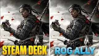 Steam Deck vs ROG Ally - Ghost of Tsushima