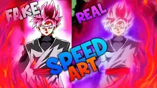 Black Goku Ssj Rose - Speed Art