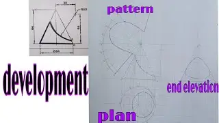 development of surfaces in engineering drawing ( cone 02)