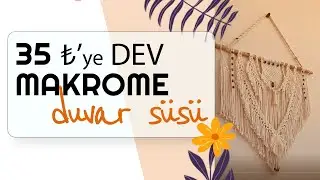 35 TL' YE | MAKROME DUVAR SÜSÜ NASIL YAPILIR? | Detaylı Anlatım