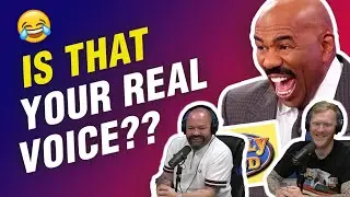 Steve Harvey CRACKED UP hearing these voices on Family Feud REACTION!! | OFFICE BLOKES REACT!!