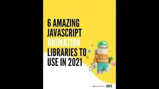 6 Amazing javascript animation libraries to use in 2020 #viral #shortvideo #youtube  #codewithharry