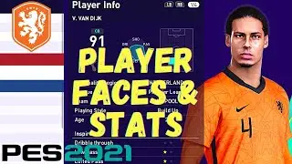 PES 2021 | Netherlands | Player Faces & Stats (Data Pack 3.0)