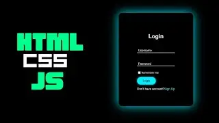 Create Animated Login & sliding Signup Form using HTML, CSS & Javascript | Step by step tutorial