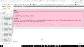 You have an error in your SQL syntax (