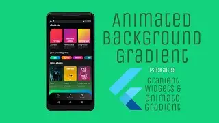 Flutter UI Practicing I Animated background gradient styling using package animate_gradient.
