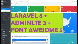 Integrate Laravel 8 with AdminLTE 3 and Font Awesome 5 | AdminLTE 3 con Laravel 8 y Font Awesome 5
