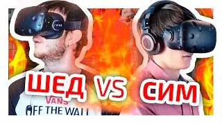 СИМ VS ШЕД В MINECRAFT В ВИРТУАЛЬНОЙ РЕАЛЬНОСТИ!