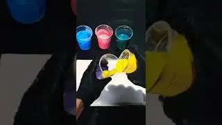 Amazing acrylic pouring technique Tutorial using six colors  / fluid art  #short