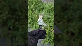 Mint green dial by casio for women 25MM elegant watch