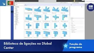 Biblioteca de ligações no Dlubal Center