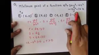 MCQ ON Application of partial Differentiation ( MAXIMA & MINIMA )