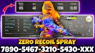 BGMI BEST SENSITIVITY SETTINGS | BGMI SENSITIVITY CODE TODAY | BGMI ZERO RECOIL SENSITIVITY CODE.
