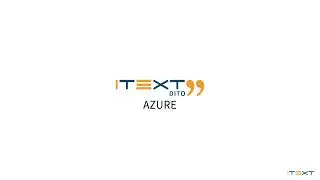iText DITO - Getting started on Azure