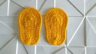 Вяжем детям кеды/бәтеңкенің табанын тоқу. 1 часть #пинетки