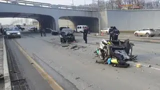 В Самаре на Московском шоссе отечественная  легковушка влетела в фонарный столб