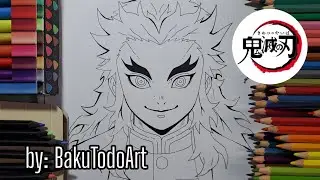 Cómo dibujar a Rengoku de Demon Slayer PASO A PASO | How to draw Rengoku STEP BY STEP | Tutorial