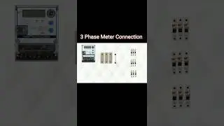 3 Phase Meter Connection #shorts #ytshorts #3phasemeterconnection #electricalwork