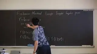 Frobenius Method Irregular point example
