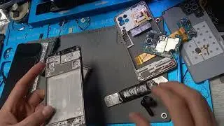Samsung m32 EKRAN DEĞİŞİMİ .batarya değişimi . M325 Change glass repair. disassembly